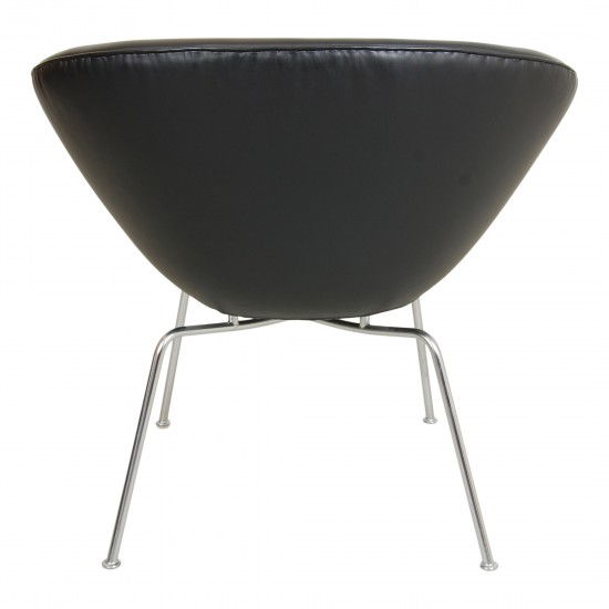 Buy used Arne Jacobsen Pot chair with black leather CPH Classic